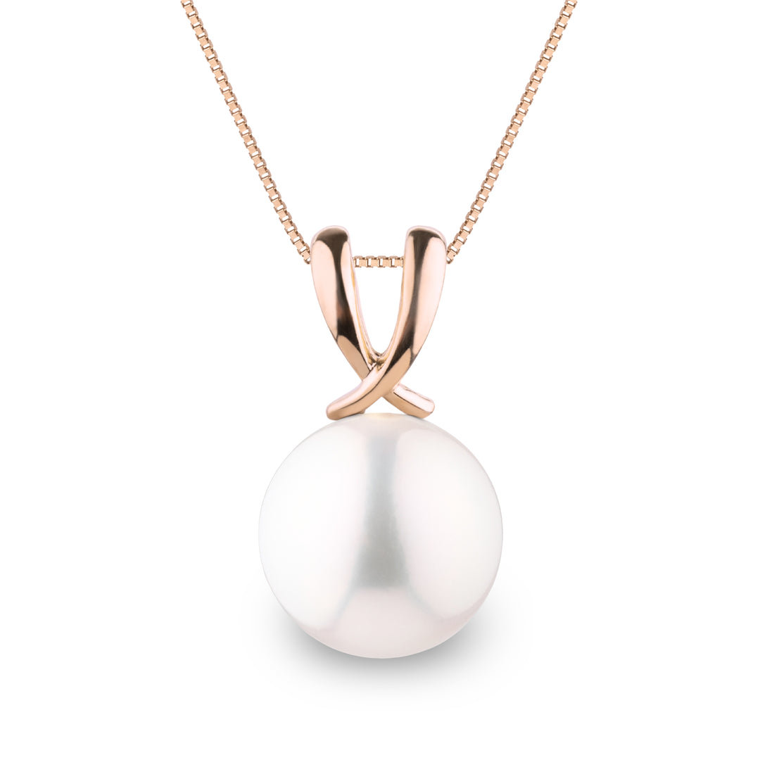 Ribbon Collection 9.0-10.0 mm White Freshadama Freshwater Pearl Pendant