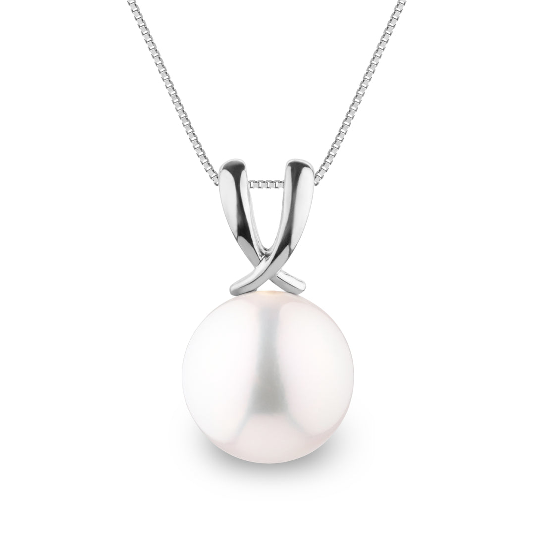 Ribbon Collection 9.0-10.0 mm White Freshadama Freshwater Pearl Pendant