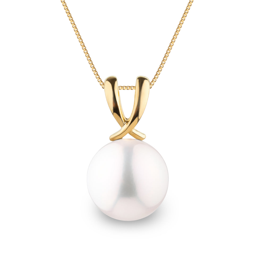 Ribbon Collection 9.0-10.0 mm White Freshadama Freshwater Pearl Pendant