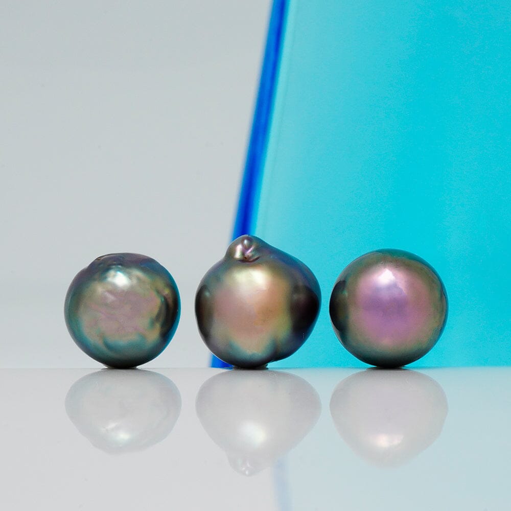 SC-12: 10.3-10.8 mm "Natioinal Selection" Grade Trifecta Loose Cortez Pearl Set