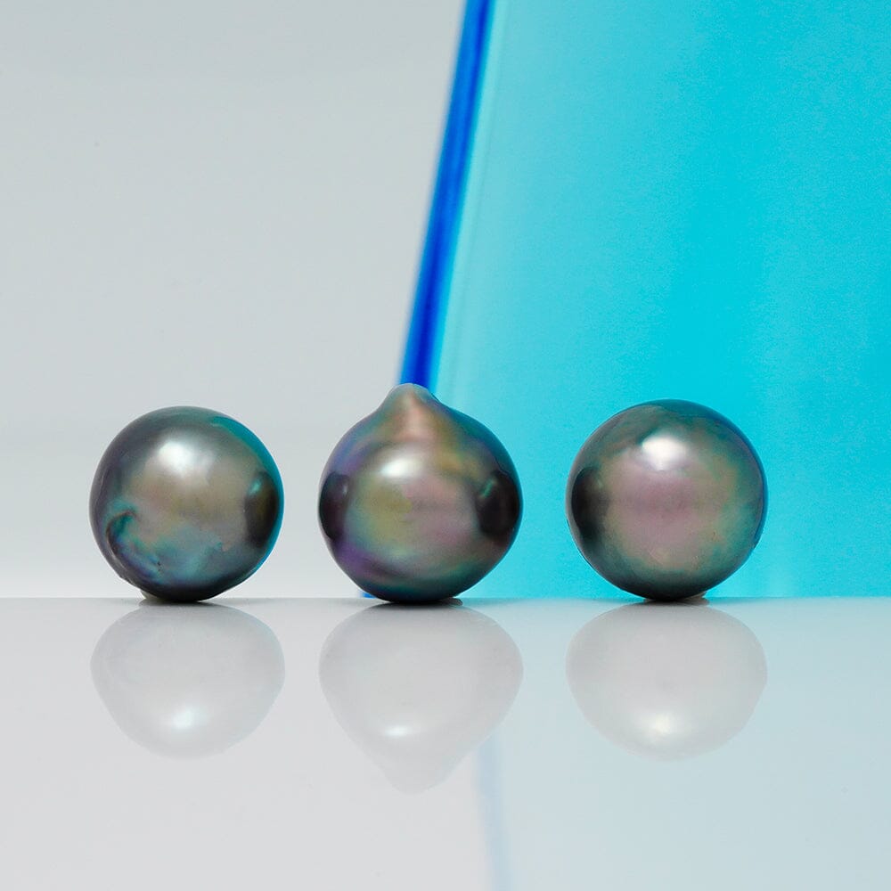 SC-12: 10.3-10.8 mm "Natioinal Selection" Grade Trifecta Loose Cortez Pearl Set