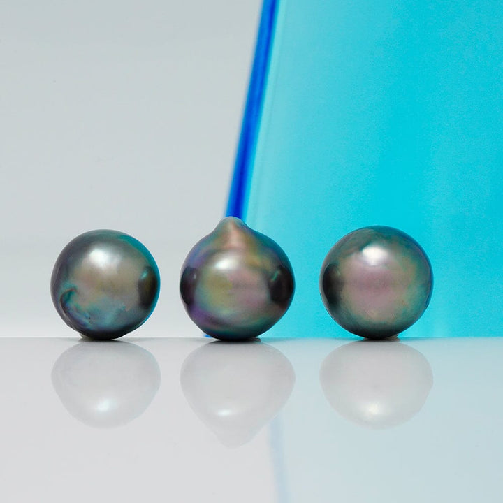 SC-12: 10.3-10.8 mm "Natioinal Selection" Grade Trifecta Loose Cortez Pearl Set