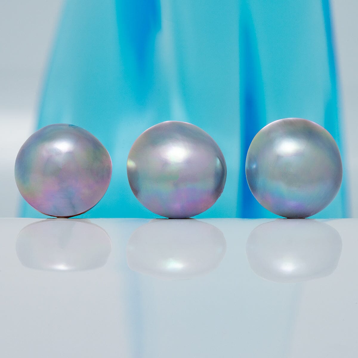SC-16: 14-15 mm Near-round Cortez Mabé Trifecta Cortez Pearl Set loose pearl