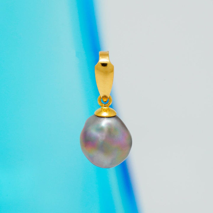 SC-33: 9 mm Cortez Pearl Pendant, 18K