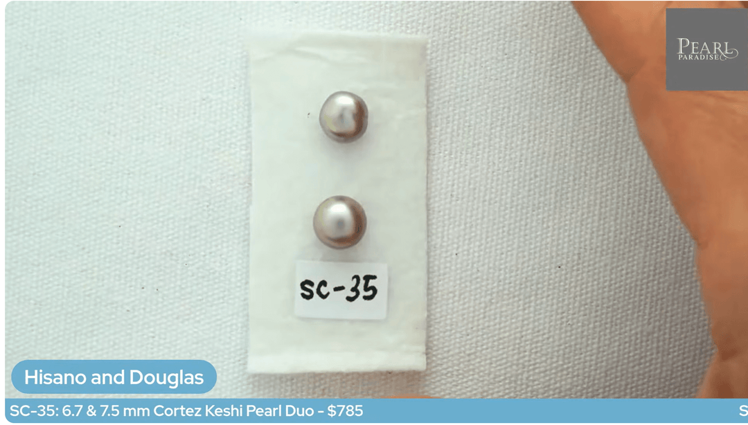 SC-35: 6.7 & 7.5 mm Cortez Keshi Pearl Duo