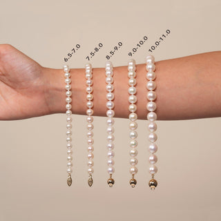 Pearl Bracelet size comparisons