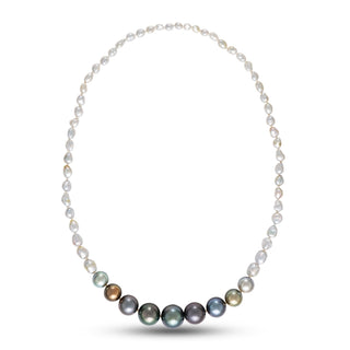 J. Hunter Keshi and Round Fijian Pearl Convertible Necklace