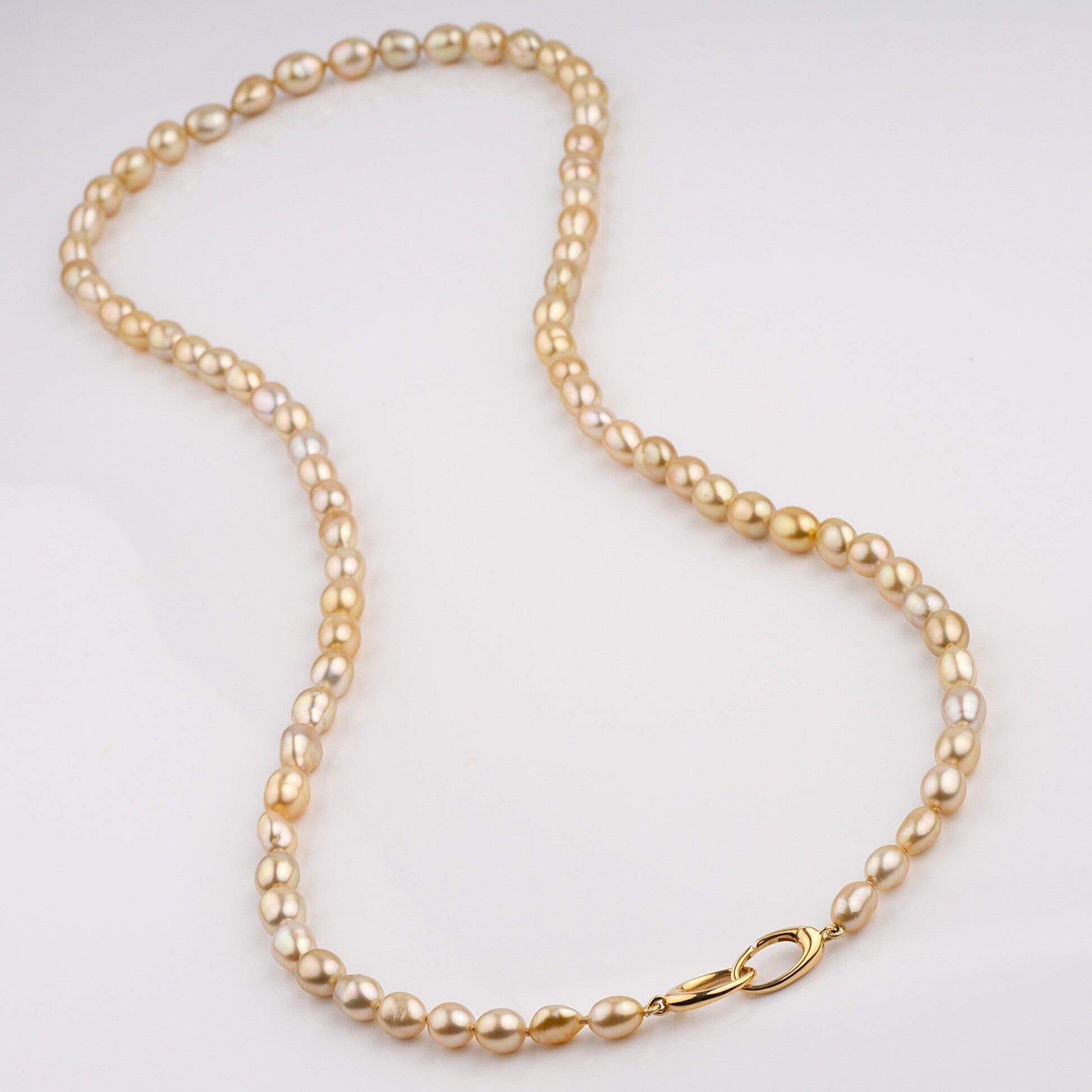 Golden South Sea Keshi Pearl Necklace 6.1–10.2 mm | Pearl Paradise