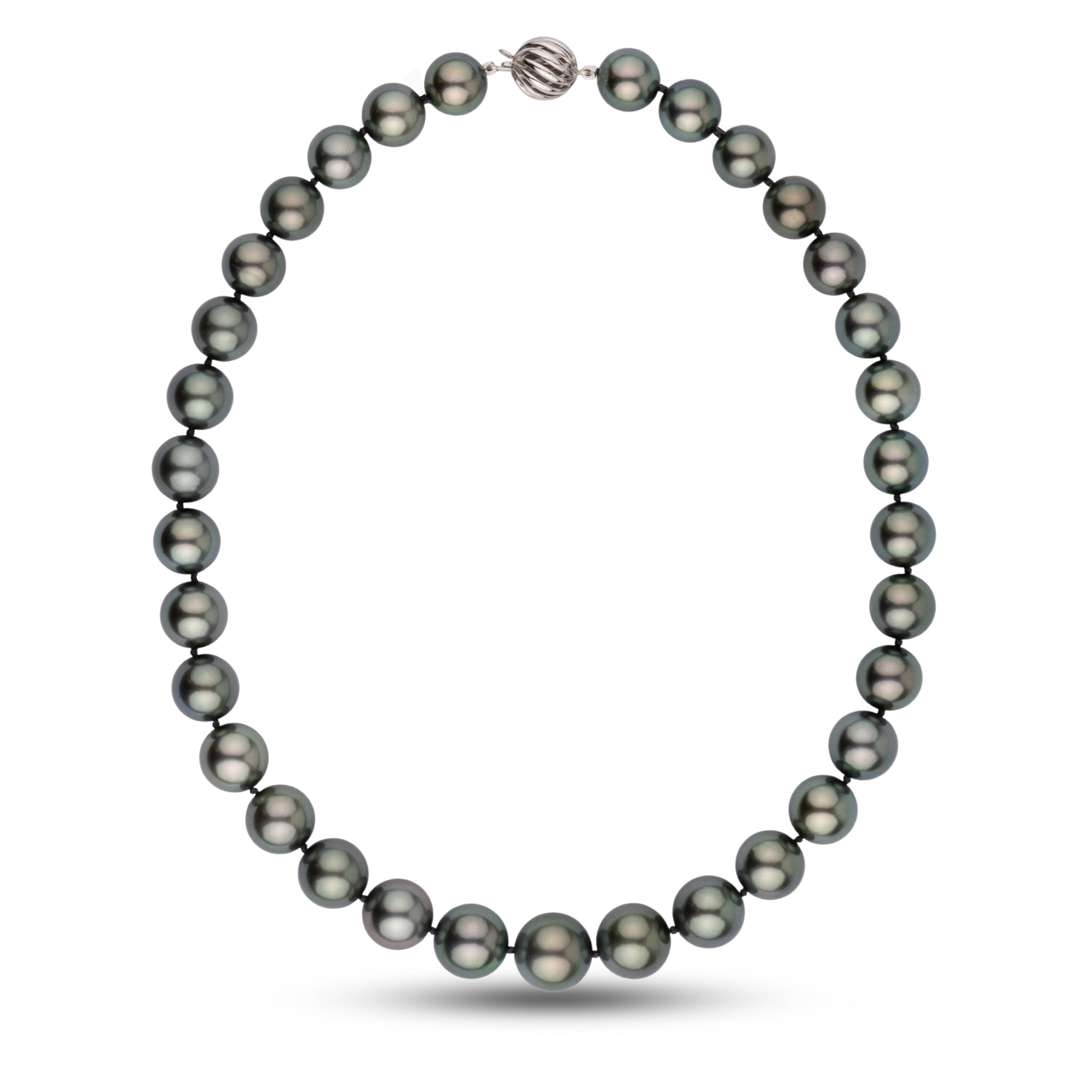 AAA Tahitian Pearl Necklace 11.1–13.9 mm Natural Color | Pearl
