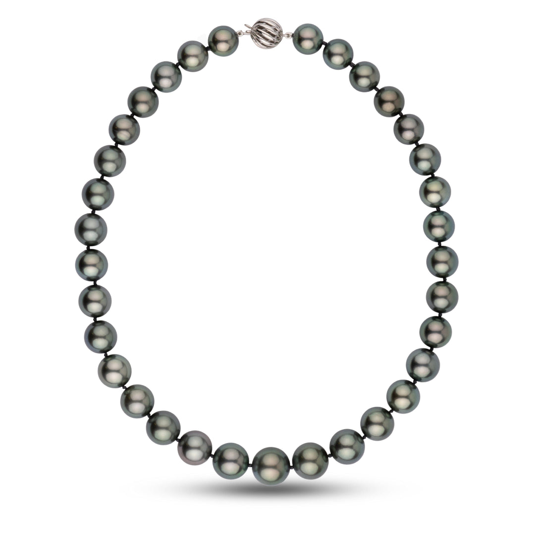 AAA Tahitian Pearl Necklace 11.1–13.9 mm Natural Color