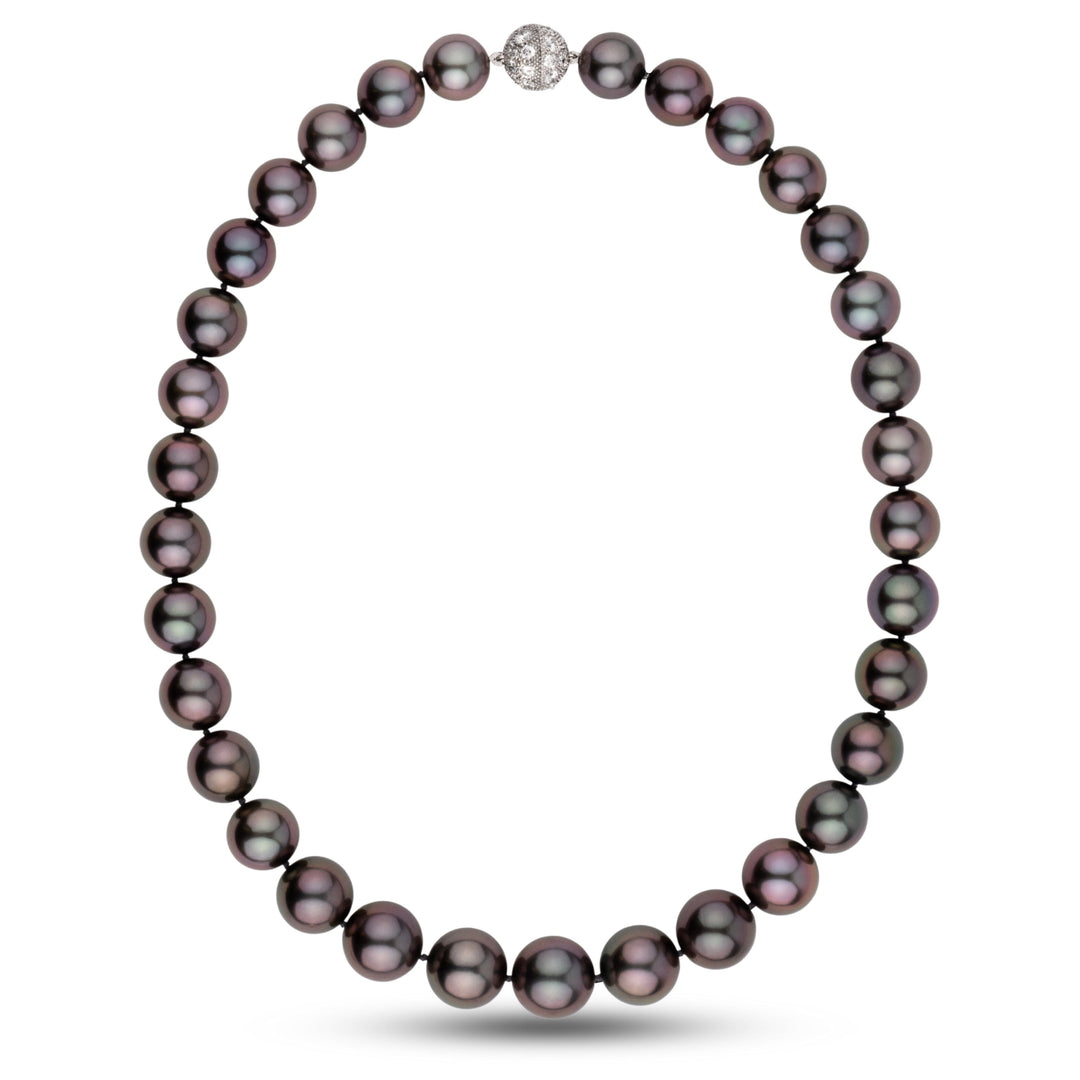 Gem Tahitian Pearl Necklace 12.0–15.0 mm Natural Color