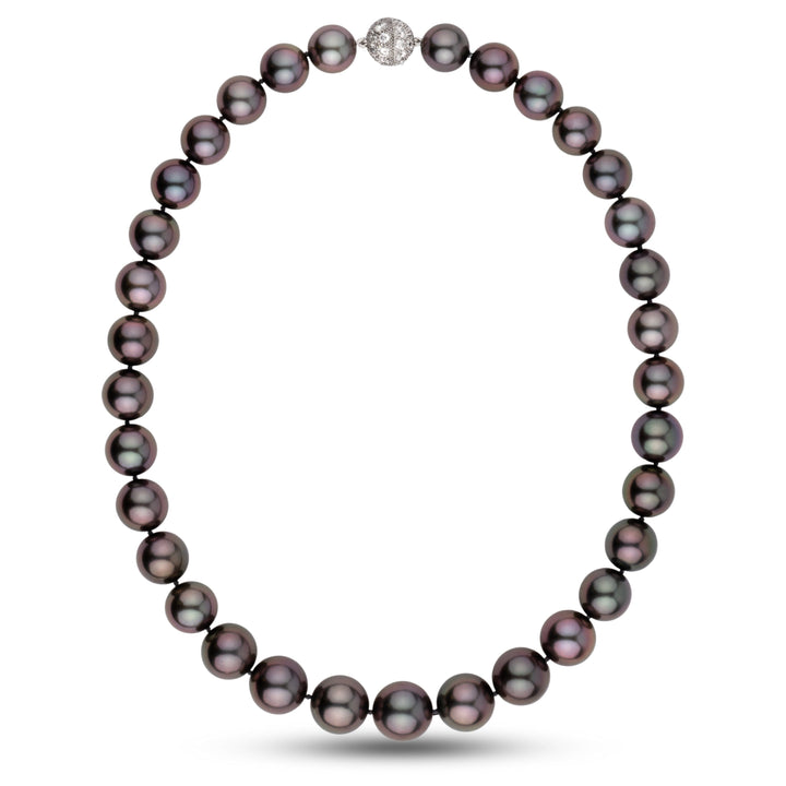 Gem Tahitian Pearl Necklace 12.0–15.0 mm Natural Color
