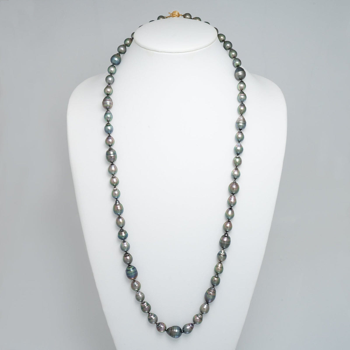 9.2-13.4 mm AA+/AAA Drop Tahitian Pearl Necklace
