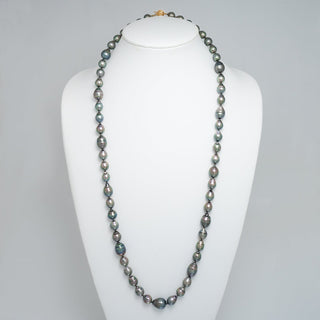 9.2-13.4 mm AA+/AAA Drop Tahitian Pearl Necklace