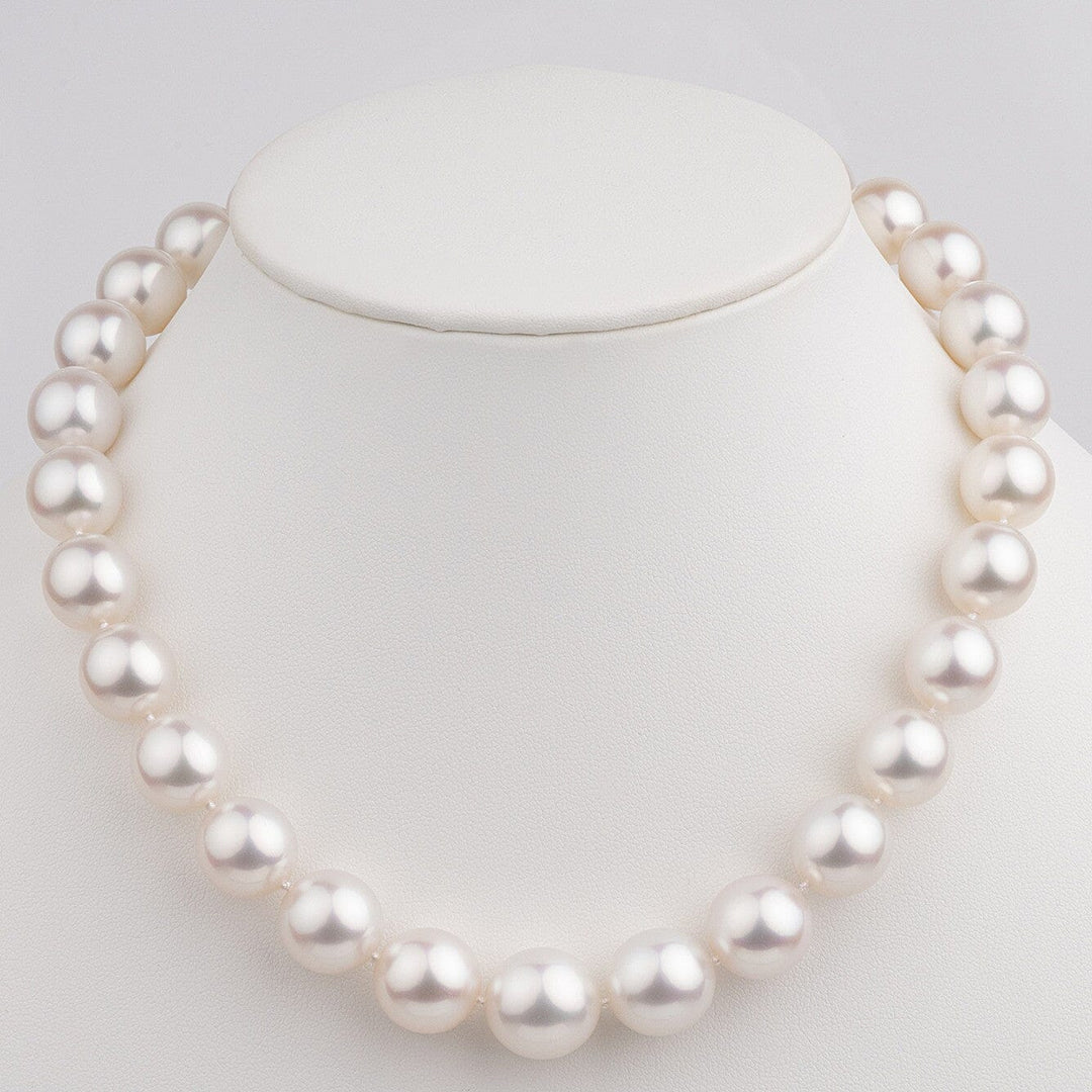 13.0-15.8 mm White South Sea Pearl Necklace on bust