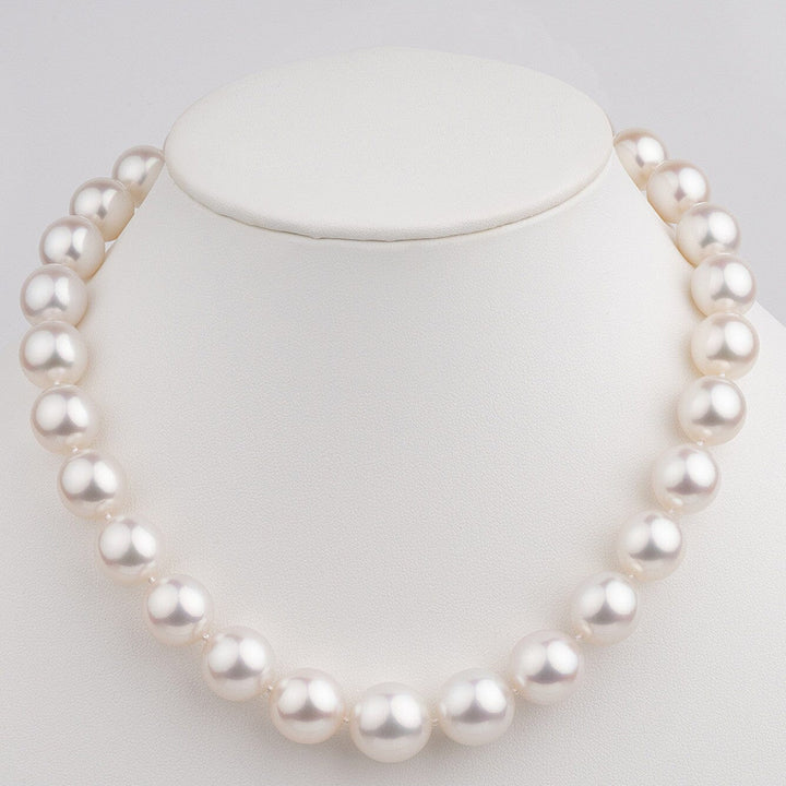 13.0-15.8 mm White South Sea Pearl Necklace on bust