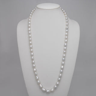 9.3–13.0 mm baroque South Sea pearl necklace on bust