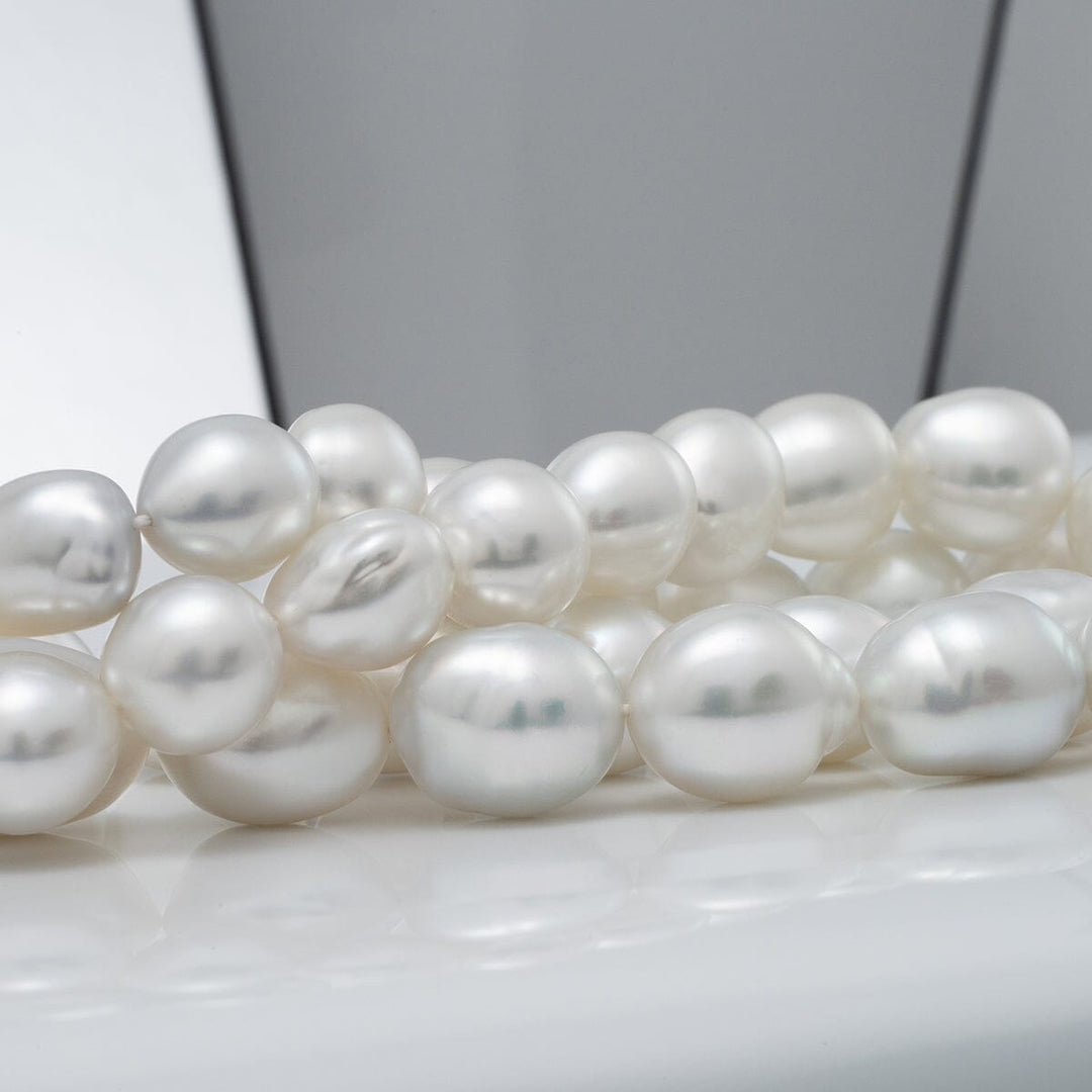 9.3–13.0 mm baroque South Sea pearl necklace