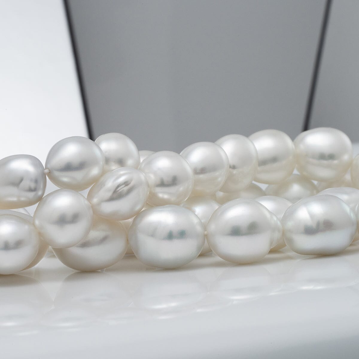 9.3–13.0 mm baroque South Sea pearl necklace