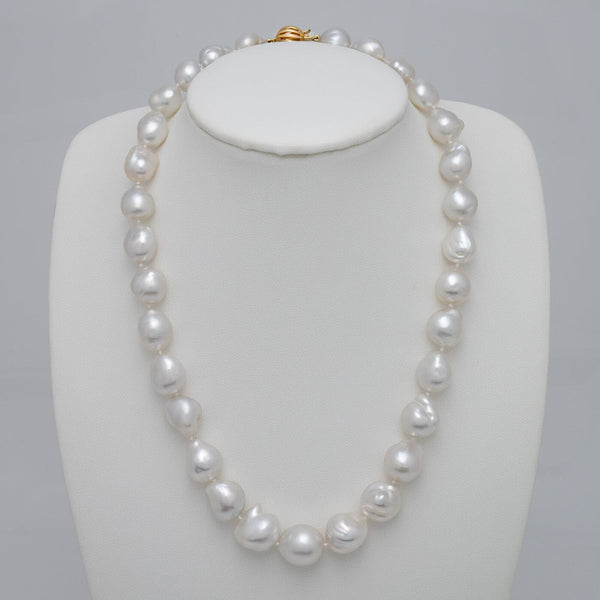 Assael Collection: 10.3-13.5 mm Keshi White South Sea Pearl Necklace on bust