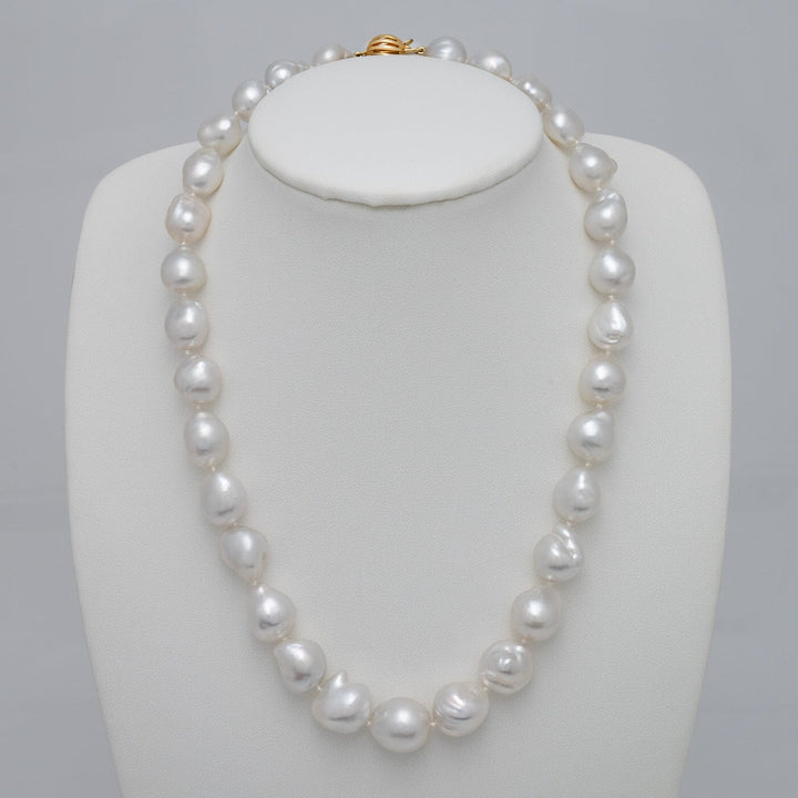 Assael Collection: 10.3-13.5 mm Keshi White South Sea Pearl Necklace on bust