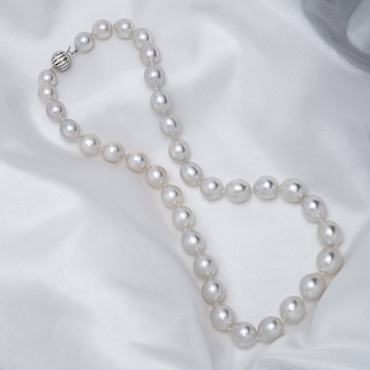 9.1–11.5 mm oval South Sea pearl necklace