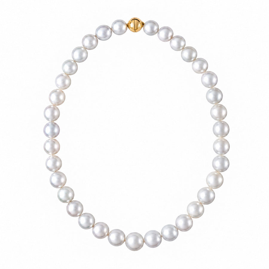 10.0-12.5 mm AAA Near-Round White South Sea Pearl Necklace