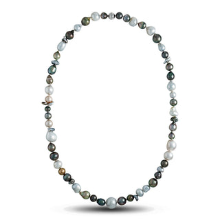 8.0-15.0 mm Baroque and Keshi South Sea and Tahitian Pearl Opera Necklace