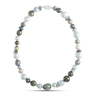 8.0-15.0 mm Baroque and Keshi South Sea and Tahitian Pearl Necklace