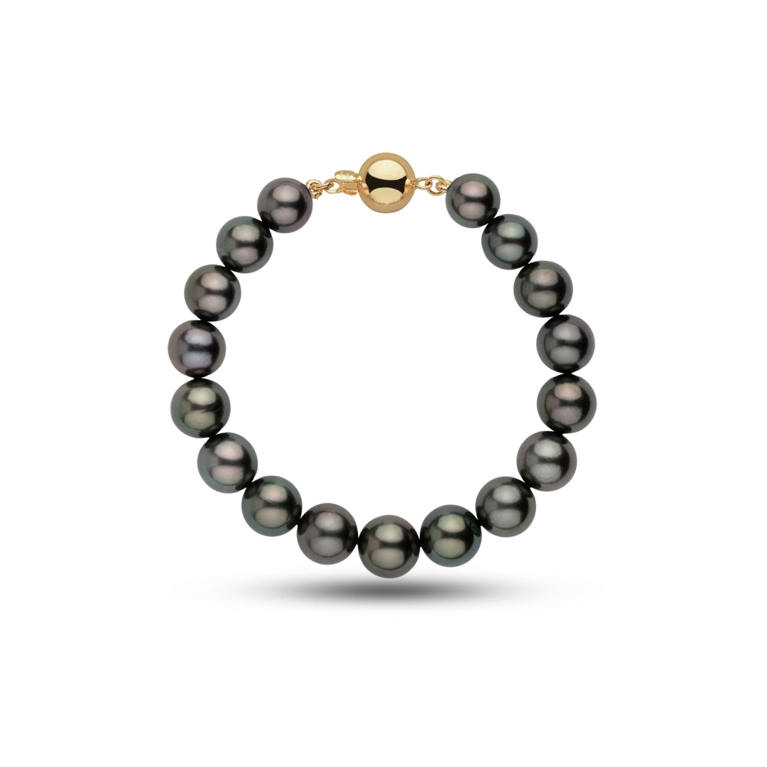 9.1-10.2 mm AA+/AAA Round Tahitian Pearl Bracelet yg