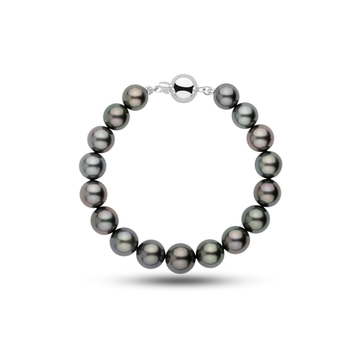 9.1-10.6 mm AAA Round Tahitian Pearl Bracelet wg