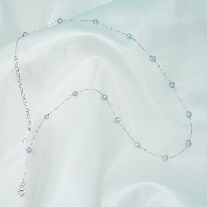 TC-15: 3-5 mm Vietnamese Akoya Pearl Tin Cup Necklaces