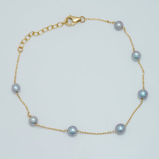 TC-16: 3-5 mm Vietnamese Akoya Pearl Tin Cup Bracelets