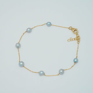 TC-16: 3-5 mm Vietnamese Akoya Pearl Tin Cup Bracelets