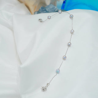 TC-16: 3-5 mm Vietnamese Akoya Pearl Tin Cup Bracelets