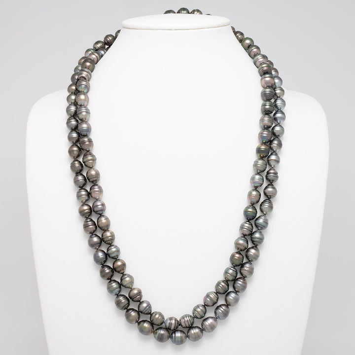 56-Inch 10.0–11.0 mm AA+ Endless Baroque Tahitian Pearl Necklace