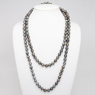 56-Inch 10.0–11.0 mm AA+ Endless Baroque Tahitian Pearl Necklace, view 3
