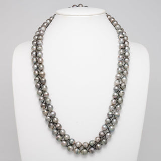 56-Inch 10.0–11.0 mm AA+/AAA Endless Baroque Tahitian Pearl Necklace, view 2