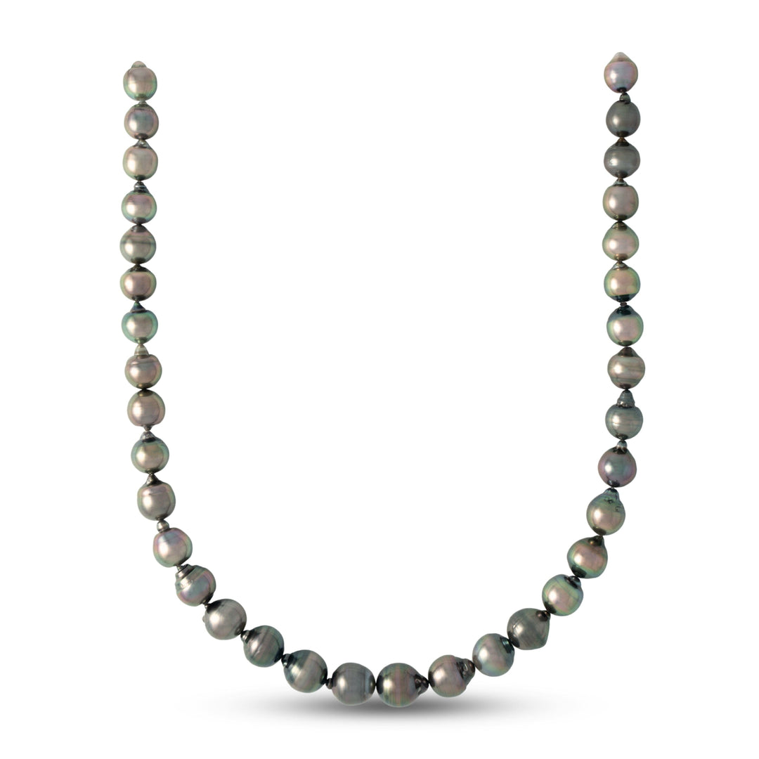 9.2–11.7 mm AA+ Tahitian Drop Pearl Necklace