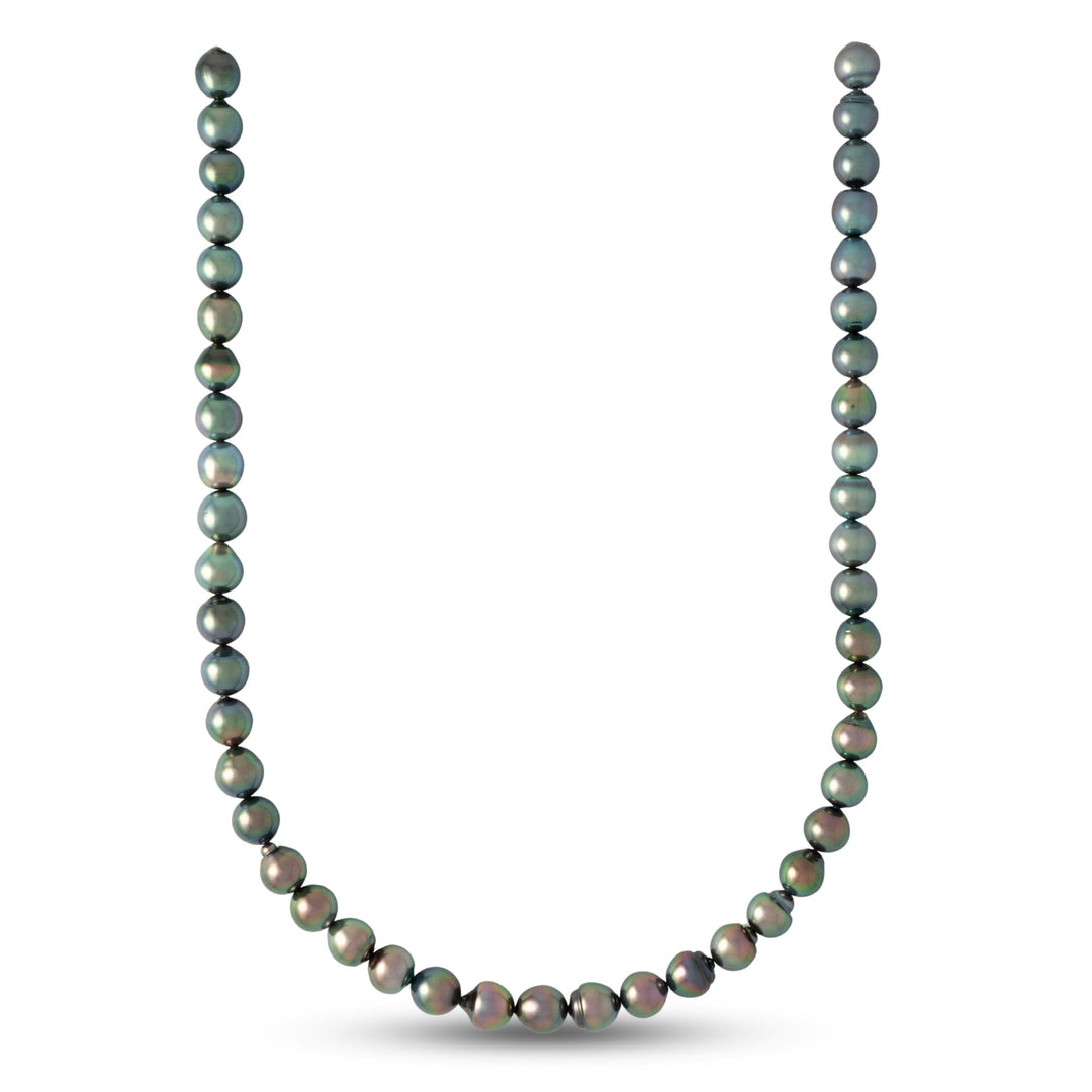 9.1–10.0 mm AAA Tahitian Ombré Drop Pearl Necklace