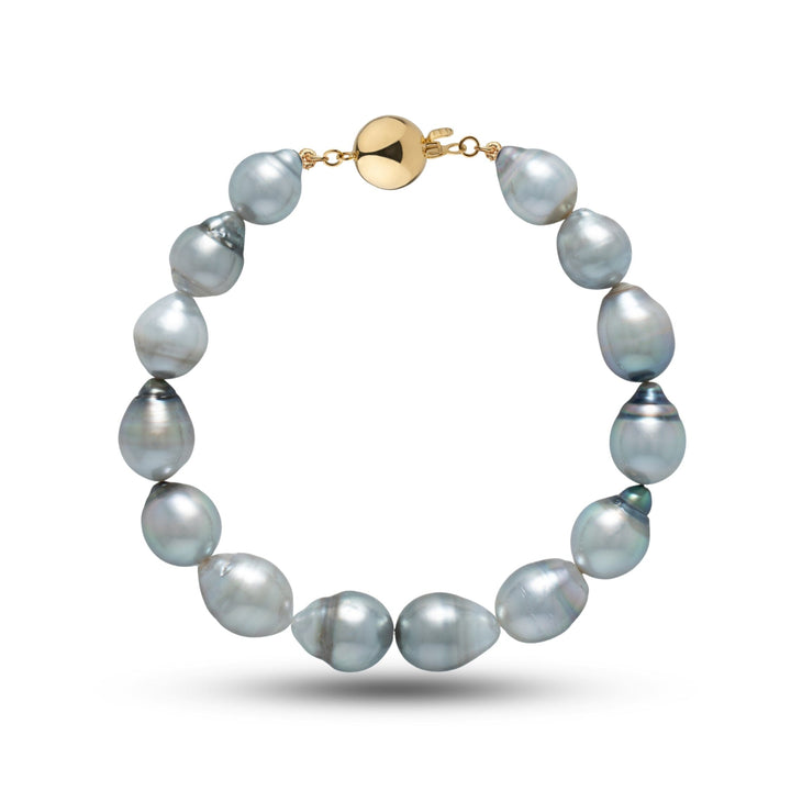 8.8-10.1 mm AA+ Baroque Tahitian Pearl Bracelet