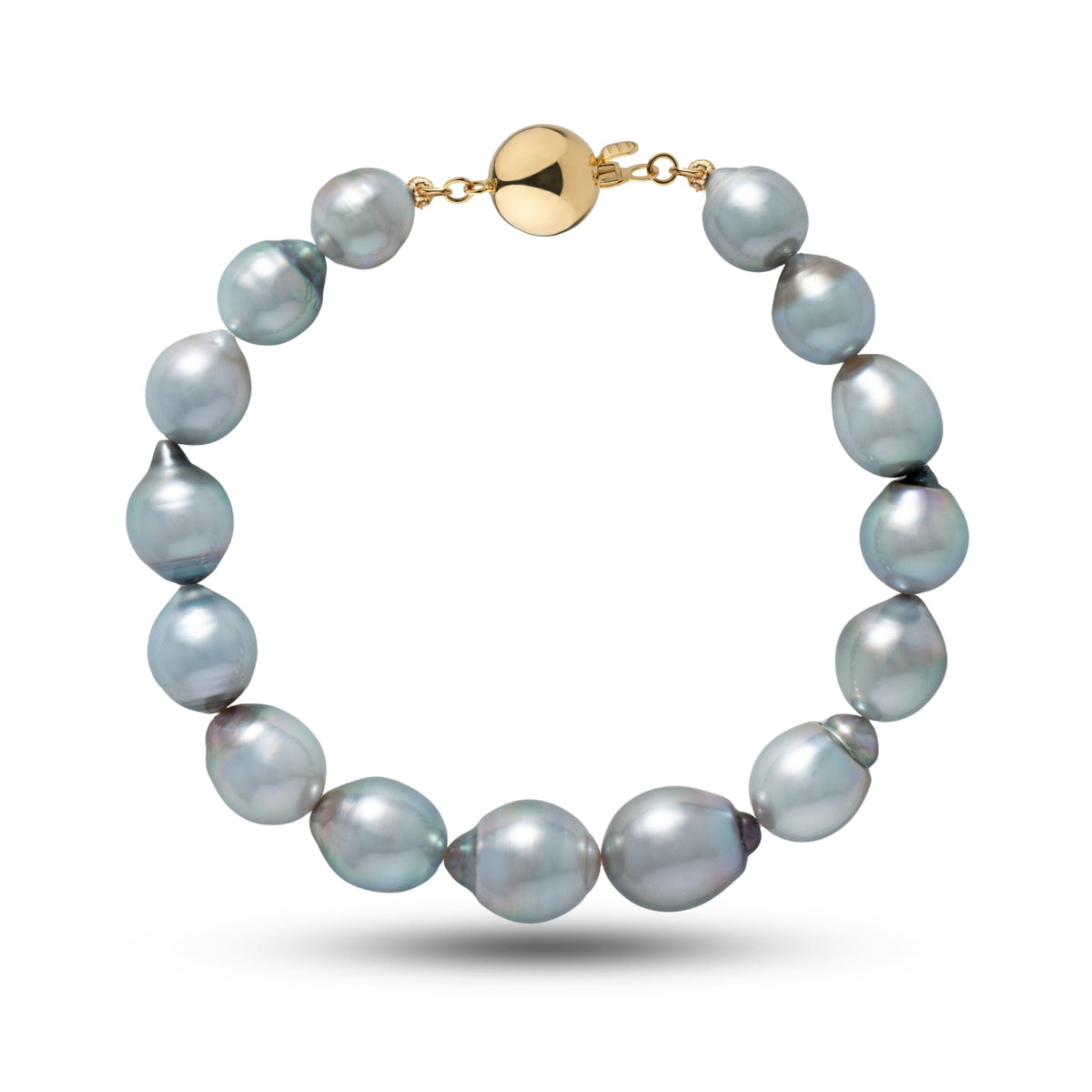 8.6-10.7 mm AAA Drop Tahitian Pearl Bracelet, view 2