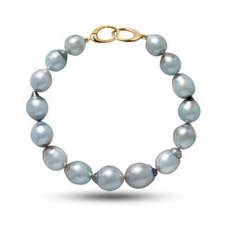 8.6-10.7 mm AAA Drop Tahitian Pearl Bracelet, view 4