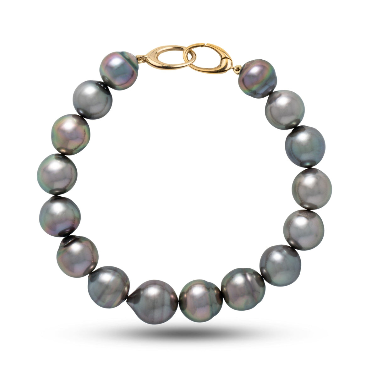 9.8-11.2 mm AA+/AAA Baroque Tahitian Pearl Bracelet, view 4