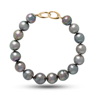 9.8-11.2 mm AA+/AAA Baroque Tahitian Pearl Bracelet, view 4