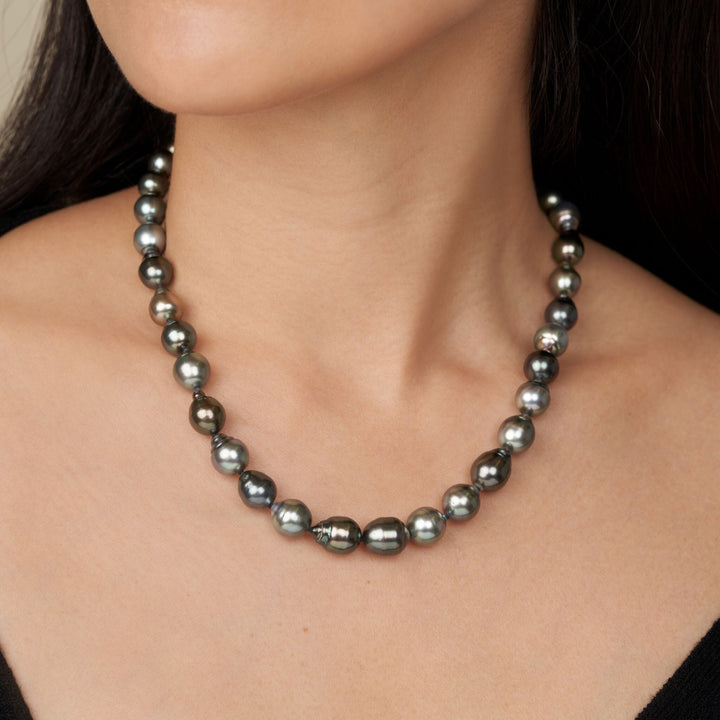 8.1-10.2 mm AAA Tahitian Baroque Pearl Necklace