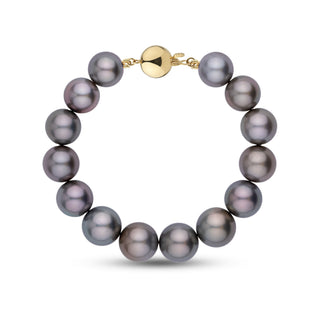 11.2–12.6 mm AAA Round Tahitian Pearl Bracelet, view 3