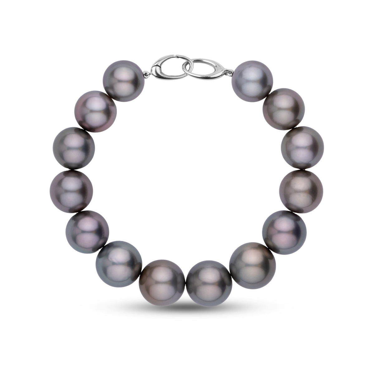 11.2–12.6 mm AAA Round Tahitian Pearl Bracelet, view 2