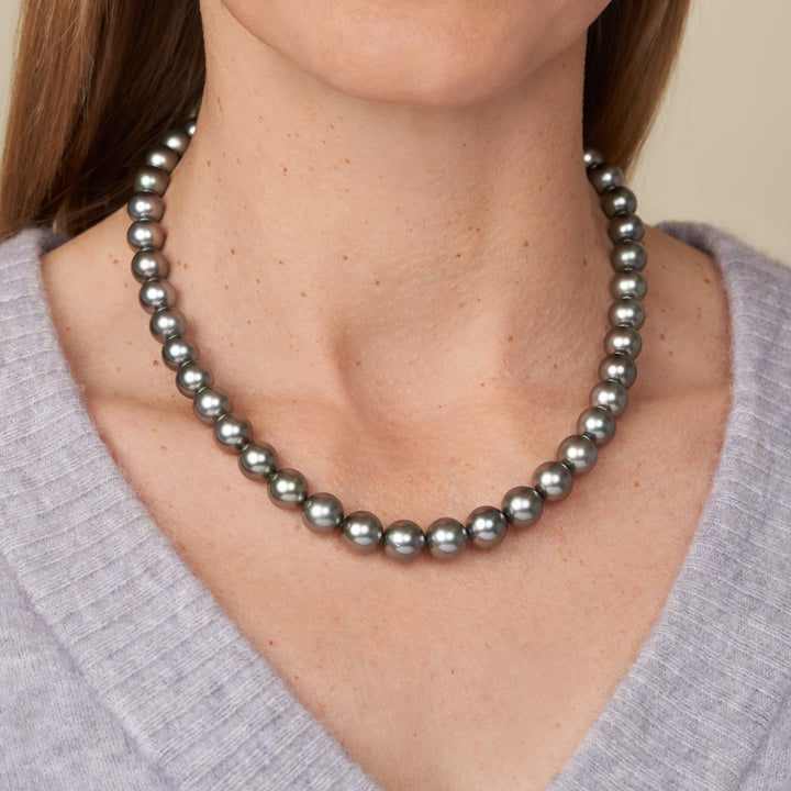 8.4-10.8 mm AAA Tahitian Round Pearl Necklace