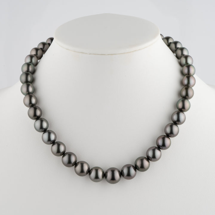11.0-13.5 mm AA+/AAA Tahitian Round Pearl Necklace